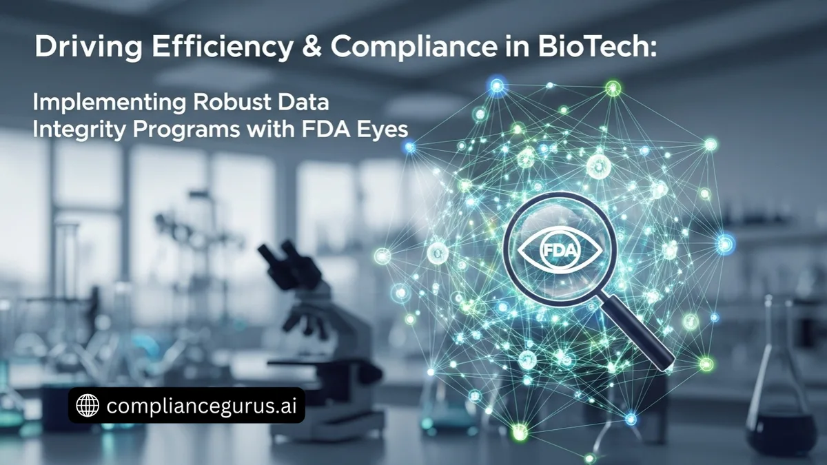 Driving Compliance in BioTech with Data Integrity Programs