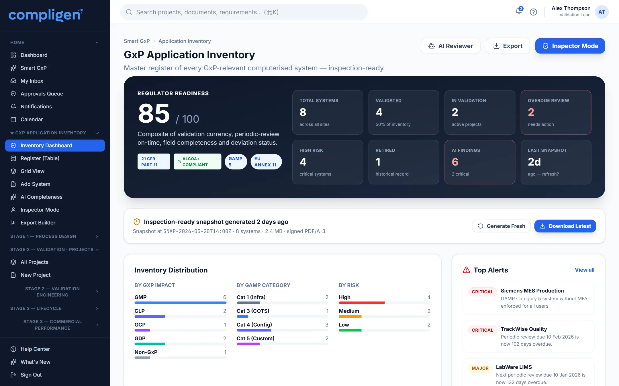 GxP Application Inventory